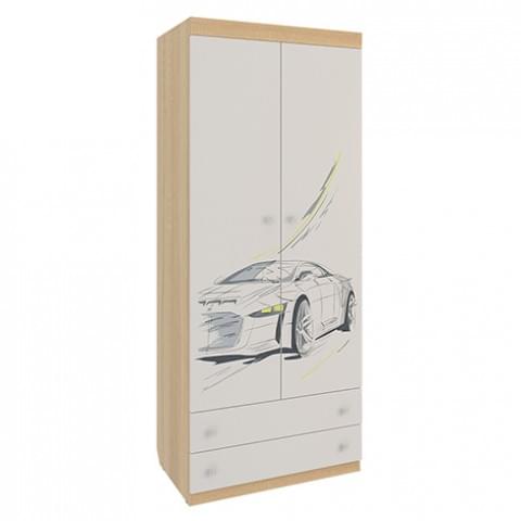 Шкаф комбинированный Форсаж с ящиками 2-створчатый