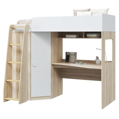 Кровать-чердак Соня 9 (шкаф, стол)