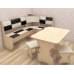 Кухонный уголок Домино стандарт (1000х1500), стол и 2 табурета (Комплект)