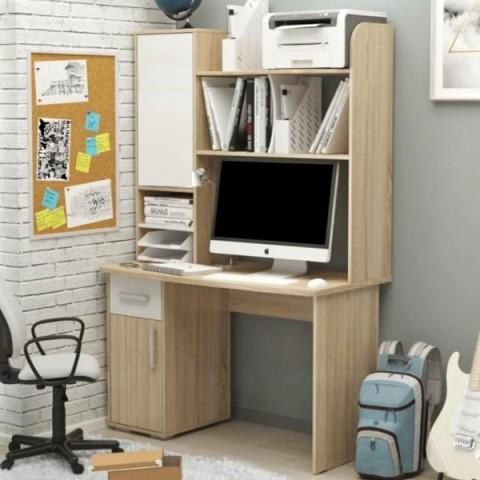 Стол компьютерный 1200 Лайт-1 с надстройкой Лайт-1